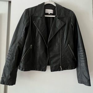 Faux leather jacket